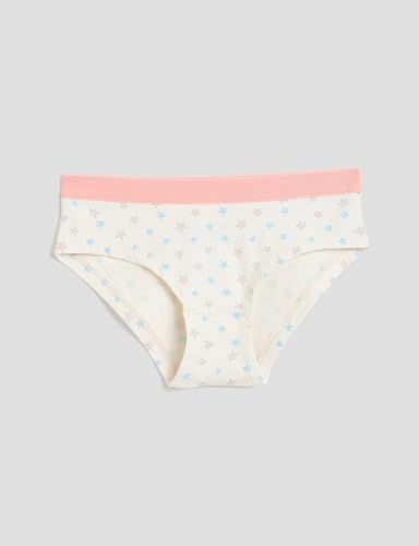 Image of Amazon Brand - Symbol Girls Assorted Prints Cotton Stretchable Briefs with Soft Waistband | Aged 3-14 Years (Available in Combo Pack of 3 and 6)