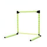Fzaqwen Ostacolo da Allenamento Calcio Regolabile Hurdle Allenamento Agilità Velocità Coordinazione in Pvc Pieghevole con Altezza Regolabile 10 60 Cm Adatto