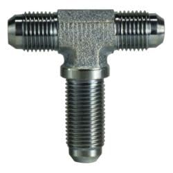 27034 Bulkhead Branch Tee, 7/16 in 37 deg JIC x 7/16 in 37 deg JIC x 7/16 in 37 deg JIC, Steel (2 Pack)