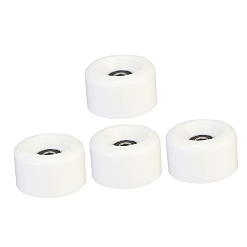 WHAMVOX Indoor Roller Skate Wheels White 4 Pack Double-row Wear-resistant Pu Wheel Accessory