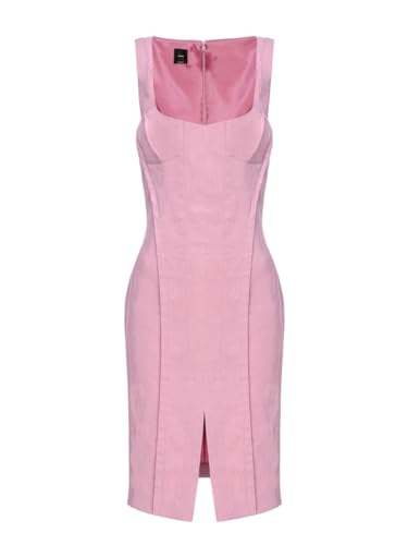 Pinko Damen Alfeo Stretchkleid aus Leinen Cocktailkleid, N98_Orchideenrauch, 44