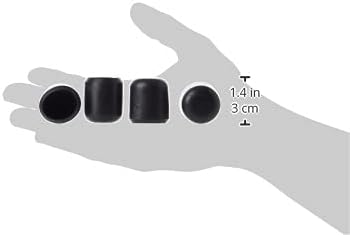 Merriway® BH00400 (8 Pcs) Rubber Chair Floor Protector Ferrule Cap End Tip 25 mm (1 inch) Diameter Heavy Duty Black - Pack of 8 Pieces