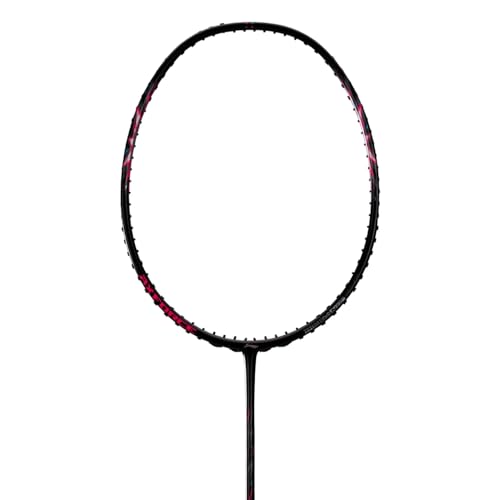 Image of Li-Ning AXForce Big Bang Unstrung Badminton Racquet | 4UG6 | Black & Neon Iridescent Pink | Power & Precision for Advanced Players