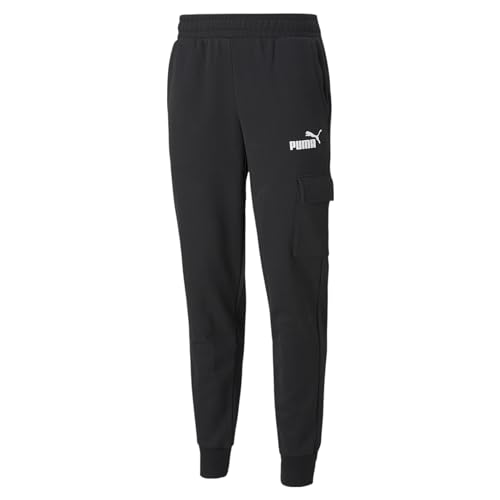 Image of PUMA Men's Essentials Fleece Sweatpants (Available in Big and Tall Sizes), Dark Gray Heather, 3X-Large