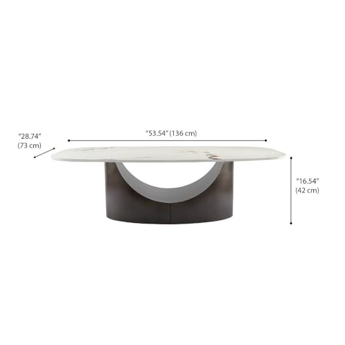 Image of Wakefit Center Table | 1 Yr Warranty | Coffee Table for Living Room Wooden, Tea Table for Living Room Wooden, Sofa Table, Free Installation from Brand, Modern Multi-Functional & Wobble-Free(Colmbian)