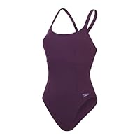 Speedo Womens ShapXbacSsuit Plum Dandy 8