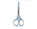 SHINING CROWN 4 Inch Premium Nose & Ear Hair Scissors, Safety Blades with Rounded Tip for Trimming Kid's & Adult's Nails, Facial & Eyebrow Hair