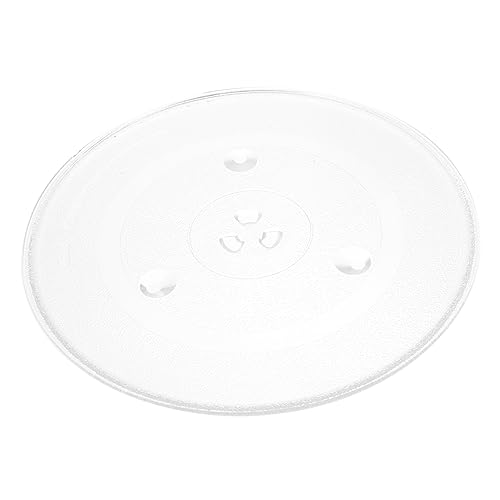 OKUMEYR Replacement Microwave Glass Plate Turntable Tray for Easy Installation Compatible with Standard Microwaves Heat Resistant Design Easy to Clean Surface