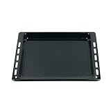 ensipart Backblech für Backofen kompatibel mit Whirlpool 481010683239 emaillierte Fettpfanne mit hohem Rand kompatibel mit C00383277