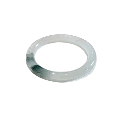Bracelet en jade naturel femme 58mm jonc rond style jeune