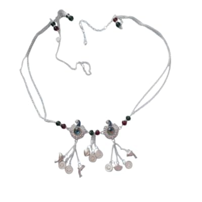 Shravi Trends Stylish Silver Kandora Kamarband Waist Chain for Women Feather Pendant Adjustable Belly Chain Fashion Waist Belt for Saree, Lehenga, Kurti, Jeans, Dresses & Ethnic Wear-image-42