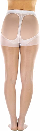 Image of ToBeInStyle Women's Cheeky Thong Back Sheer Pantyhose