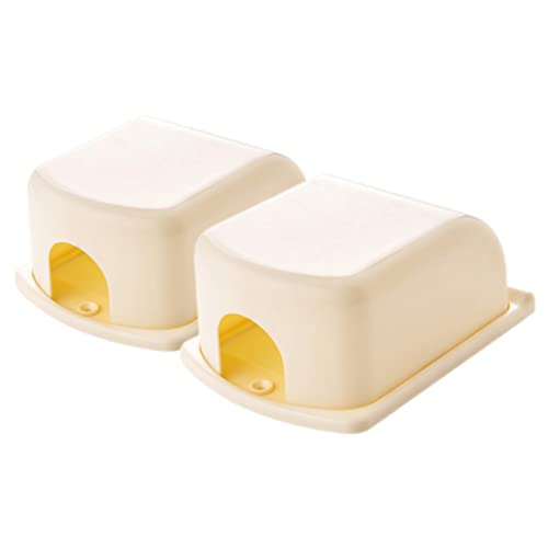 ERINGOGO 2pcs Socket Protector Protectors Proof Outlet Covers Outlet Covers Proofing Sockets Safety Electric Data Babyproof Outlet Cover Cable Concealer Stoppers Beige
