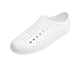 native Unisex Jefferson Fashion Sneaker, Shell White/Shell White,6 US Men/8 US Women