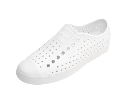 Native Shoes Unisex-Adult Jefferson Lightweight Fashion Sneaker, Shell White/Shell White, 6 Men/8 Women