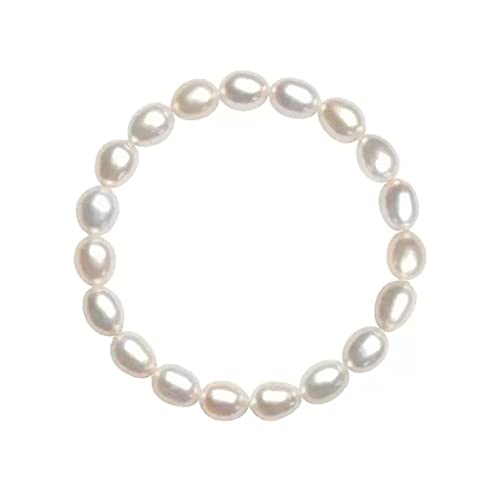 Pulsera de Perlas de Agua Dulce Pulsera de Estilo Femenino Cadena de Mano para Enviar Novias