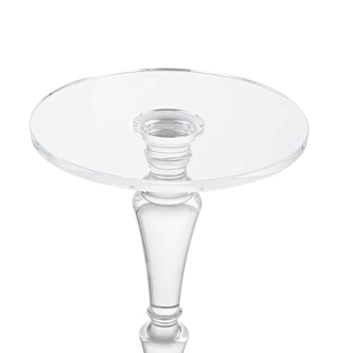 LIKENOW Furniture Acrylic Side Table, Acrylic End Table for Drinking Food,Clear Modern Small Tables for Living Room Bedroom Lobby,13.5''x13.5''x20'' High,9.48Lbs by LIKENOW - Used condition - Image 7