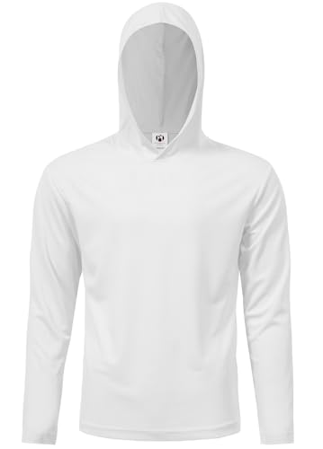 Image of 5 Pack Men's UPF 50+ Sun Protection Hoodie Shirts Long Sleeve Shirts Quick Dry Lightweight for Running Workout Hiking Fishing