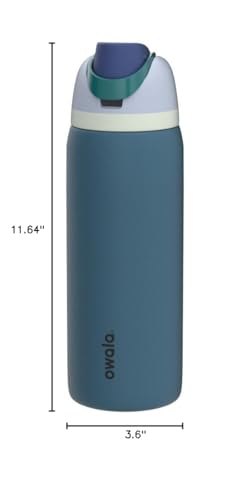 Owala FreeSip Insulated Stainless Steel Water Bottle with Straw, BPA-Free Sports Water Bottle, Great for Travel, 40 Oz, Denim