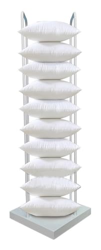 Estante de almacenamiento de cojines ajustable con estructura rectangular blanca 2