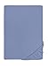 Produktbild biberna Jersey-Elastic-Spannbetttuch 0077866 (Matratzenhöhe max. 25 cm) 1x 120x200 cm - 130x220 cm, blau