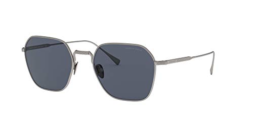 GIORGIO ARMANI Man Sunglasses Matte Gunmetal Frame, Grey Lenses, 53MM