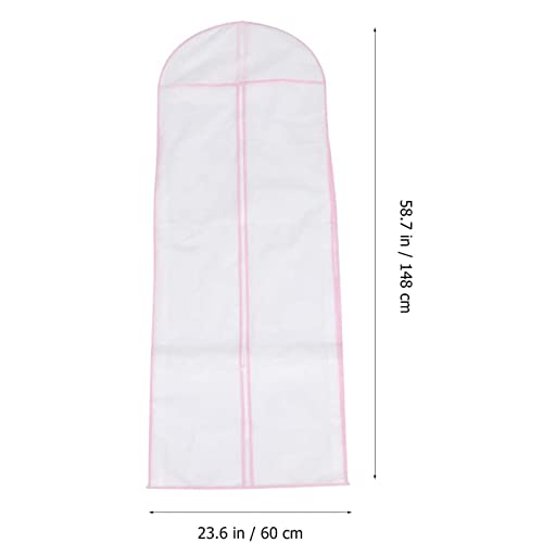 LUOZZY Wedding Dress Storage Bags Hanging Bridal Garment Bag for Wedding Dress Suit Bag (155 x 60 CM)2