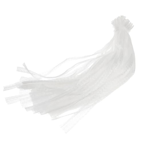 MUCKLILY 50 Piezas Bolsas de Malla Reutilizables para Frutas y Verduras Unidades Diseño Transpirable y Resistente para Almacenamiento Doméstico y Supermercado Aptas para Cebolla y Patata