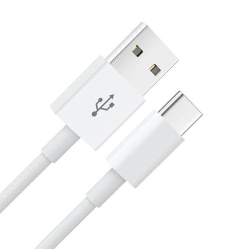 Image of KUZOOM 120W Fast Charging USB To Type C Cable For Vivo V30 /V29 /V28 /V27 /V25 /V23 /V21 /iQOO Neo 9 Pro /12 /7 Pro /Z7 /Z6 /11 Series 3.3 Ft, White