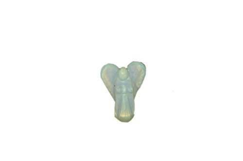 Jet International Regalo Opalite 1 Angelo Guarigione Chakra Bilanciamento Unico Energia Rara Amore Divino Spirituale Spirito Psichico Angelo Regalo di Natale India Pietra preziosa Originale Auten