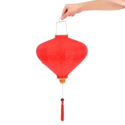 Linterna de seda roja para bodas y decoración de terrazas festivas 3