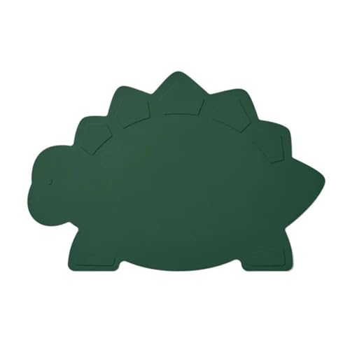 Kids Placemats Dinosaur Shaped Silicone Baby Placemats for Kids Toddler Children Non-Slip Baby Food Mats Heat Resistant Multi Functional Use