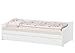 Produktbild Erst-Holz® Sofabett Couchbett Bettgestell 90x200 Einzelbett Gästebettkasten Massivholz weiß 60.34-09WM