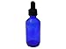 Dropper Stop® 2oz Cobalt Blue Glass Dropper Bottles (60mL) with Tapered Glass Droppers - Pack of 80
