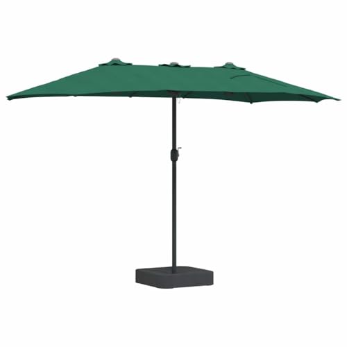 Parasol de jardin rectangulaire 385x209 cm sable avec manivelle