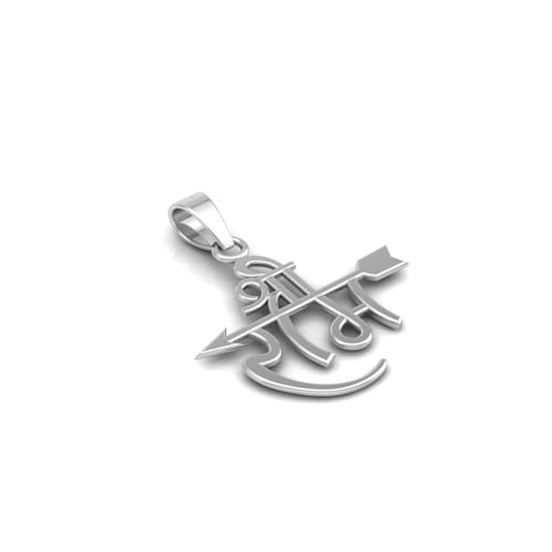 Image of Miss Highness 925 Sterling Pure Silver Pendant for Men & Women, Religious Pendants, Without Chain, Silver Jewellery with Authenticity Certificate, Birthday, Anniversary, Gift for Husband and Boyfriend