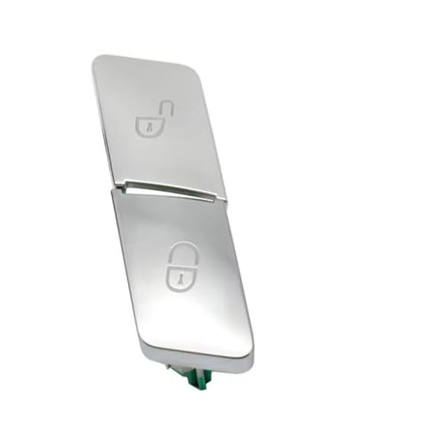 Cerradura de puerta para Benz Clase C E GLK W204 W212 botón plata de alta precisión