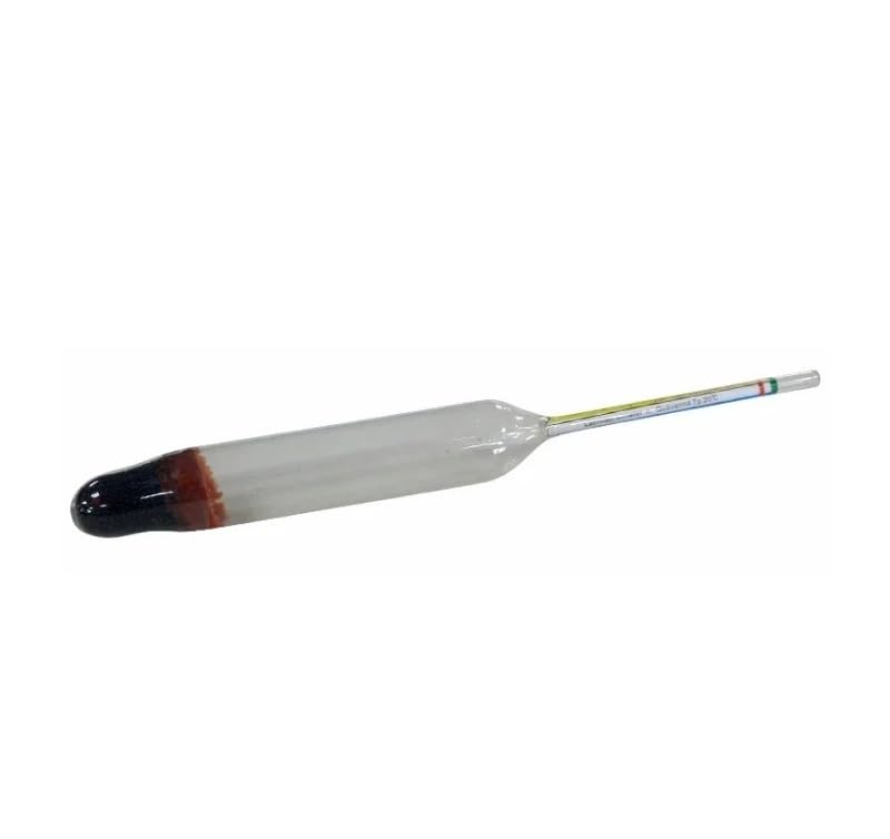 Milk Densimeter 15-40 for Temperature and Density Measurement Milk Hydrometer Glass Float Thermometer Pack of 2 pcs