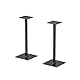 HALTERUNGSPROFI Lautsprecherständer Metall Glas für Satelliten Surround Boxen Paar (2Stück) je 25 kg belastbar LSTSL4-B