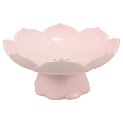 JECOMPRIS Plateau à Fruits Et Snacks à Pied Lotus Présentoir Élégant Antimoisissure Pour Desserts Gâteaux Fruits Secs Et Thé Décoration De