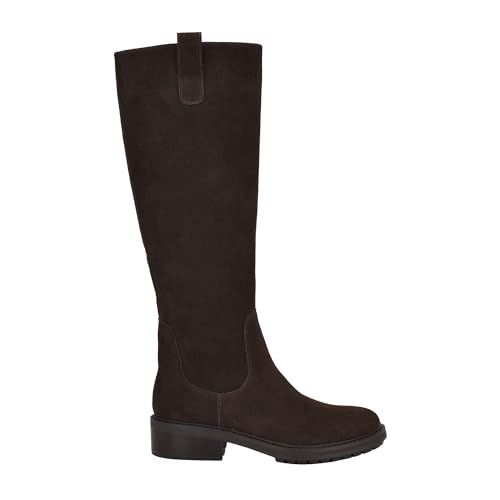Calvin Klein Women's Pauline Boot, Dark Brown Suede 201, 7.5 - image 7