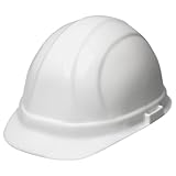 Bon Tool ERB 19951 Omega II Cap Style Hard Hat with Ratchet Adjustment, White,Standard