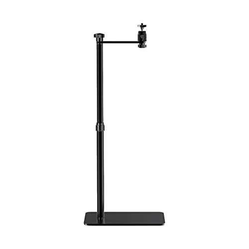 Soporte de Piso Extensible para Proyector, Soporte Metálico Multiángulo Ajustable y Giratorio 360° para Proyector de Video