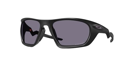 Oakley OO9431 - Paquete de gafas de sol OO 9431 LATERALIS 943102, tinta negra mate/gris Prizm, correa de silicona antideslizante estándar y universal, Tinta negra mate/Prizm Grey Policarbonato Standar