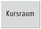 Kursraum – Aufkleber A5: 210x148mm – Ohne Grafik, nur Text