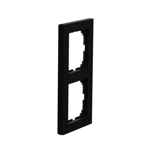 Schneider Electric Merten M-Pure-Rahmen, 2-fach, IP20, IK03, schwarz matt, Artikelnummer MEG4020-3603