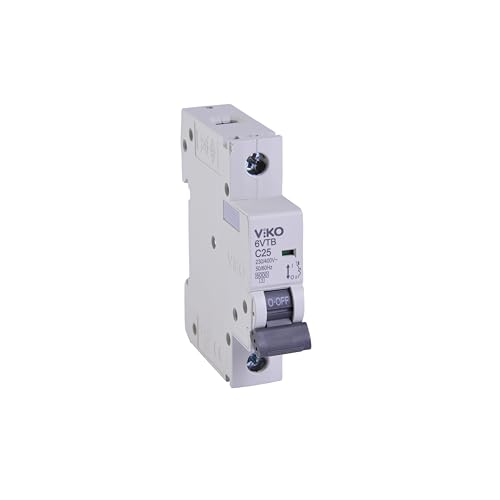 6VTB-1C25 Otomatik Sigorta, 6kA C Tipi, 1 Kutup, 25A