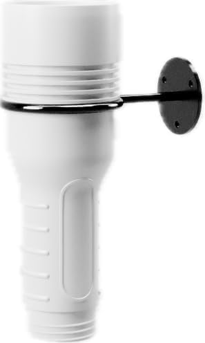 Wall Mounted Flash Light Silicone Sleeve Drying Rack One Holder Only, Black