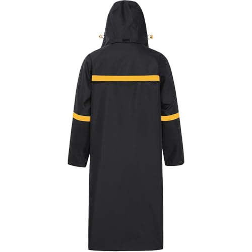 Rain Coats for Men Waterproof Hooded Long Raincoat Breathable Rain Jacket Rain Poncho for Outdoor Activity and Work2