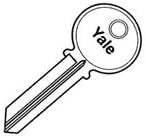 Yale RN11-TA Standard Bow Key Blanks (Box Of 50)